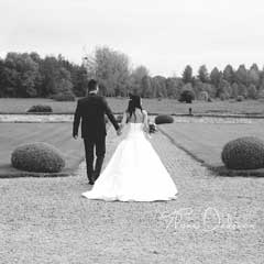 Photo de mariage dans le parc de vermoise