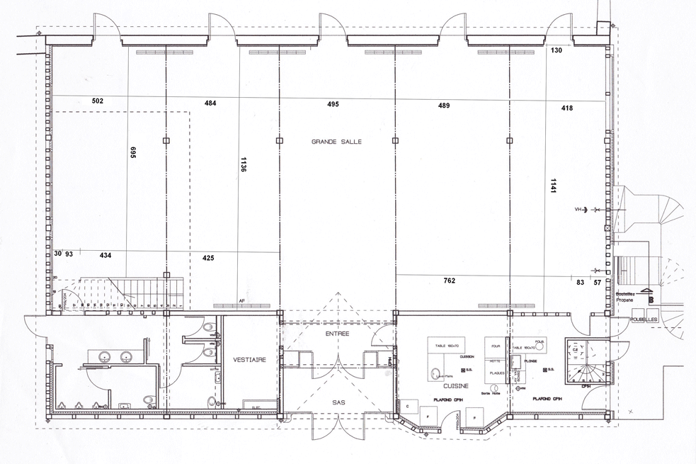 plan de la salle